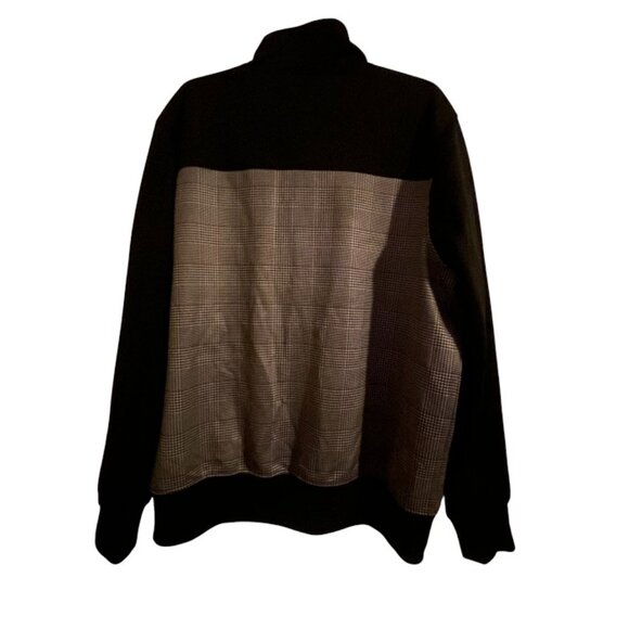 GLEN PLAID TRICOT TRACK JACKET - Picture 3 of 4